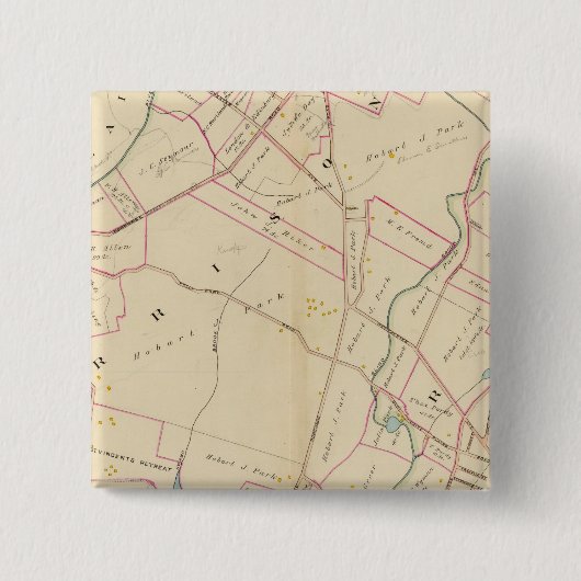 Harrison, Rye, New York Vierkante Button 5,1 Cm (Voorkant)