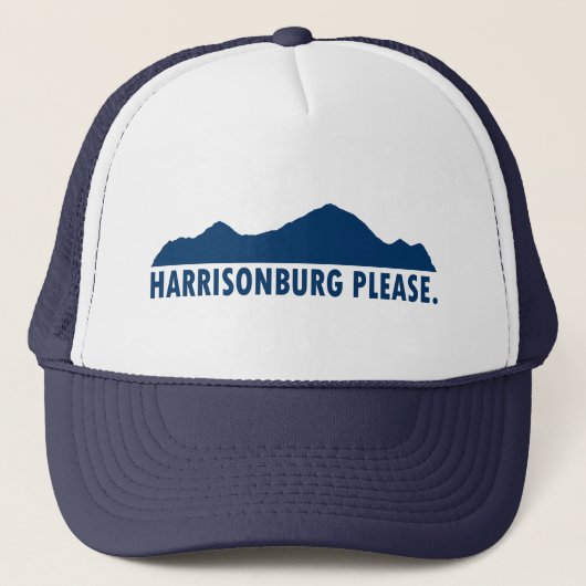 Harrisonburg Virginia Alsjeblieft Trucker Pet (Voorkant)