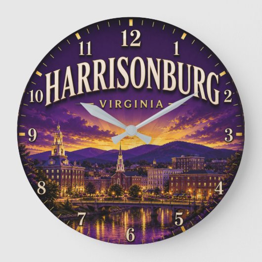Harrisonburg Virginia Grote Klok (Voorkant)