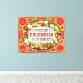 Harrison's Columbiaanse parfumerie 1854 Canvas Afdruk (Insitu (Houten vloer))