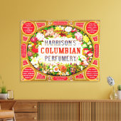 Harrison's Columbiaanse parfumerie 1854 Canvas Afdruk (Insitu (Woonkamer))