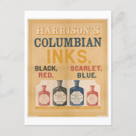 Harrison's Columbian Inks Advertentie Briefkaart