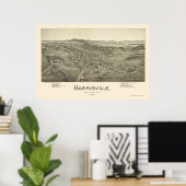 Harrisville, WV Panoramic Map - 1899 Poster (Thuiskantoor)