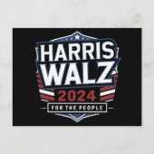 HarrisWaltz 2024 Shirt KamalaHarris TimWaltz 2024 Briefkaart (Voorkant)