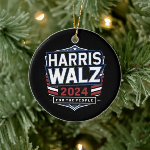 HarrisWaltz 2024 Shirt KamalaHarris TimWaltz 2024 Keramisch Ornament