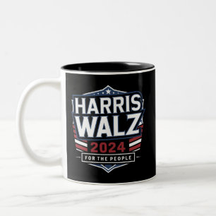 HarrisWaltz 2024 T-shirt KamalaHarris TimWaltz 202 Tweekleurige Koffiemok