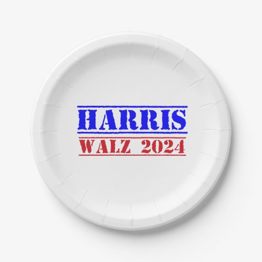 Harriz Walz 2024 Papieren Bordje (Voorkant)