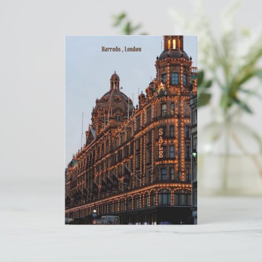 Harrods, Londen Kaart (Staand voorkant)