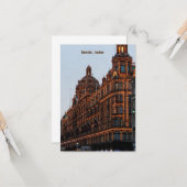 Harrods, Londen Kaart (Voorkant / Achterkant in situ)