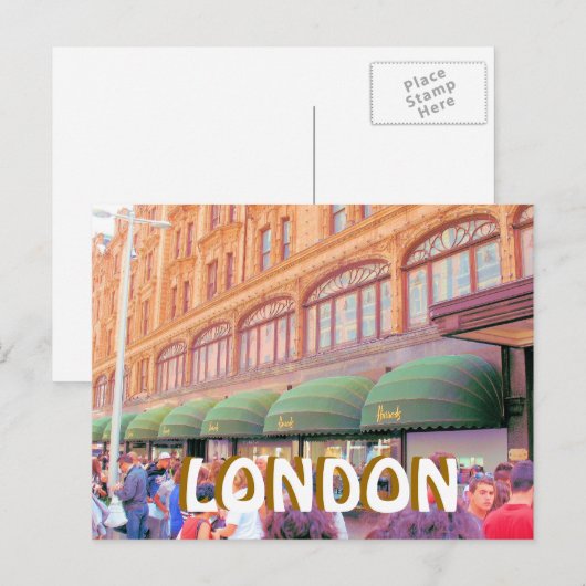 Harrods London briefkaart (Voorkant / Achterkant)