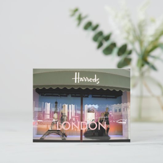 Harrods London briefkaart (Staand voorkant)