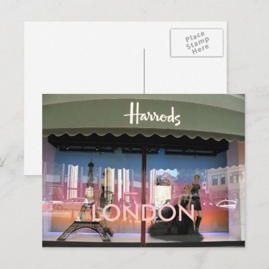 Harrods London briefkaart (Voorkant / Achterkant)