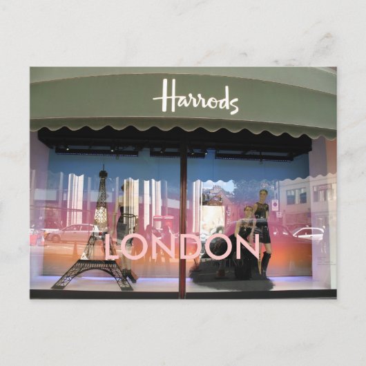 Harrods London briefkaart (Voorkant)