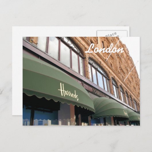 Harrods London briefkaart (Voorkant / Achterkant)