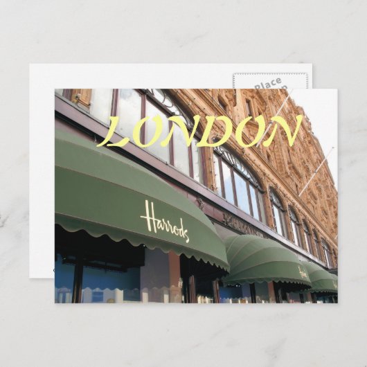 Harrods London UK briefkaart (Voorkant / Achterkant)