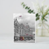 Harrods of Knightsbridge bw hdr Briefkaart (Staand voorkant)