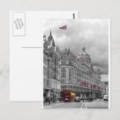 Harrods of Knightsbridge bw hdr Briefkaart (Voorkant / Achterkant)