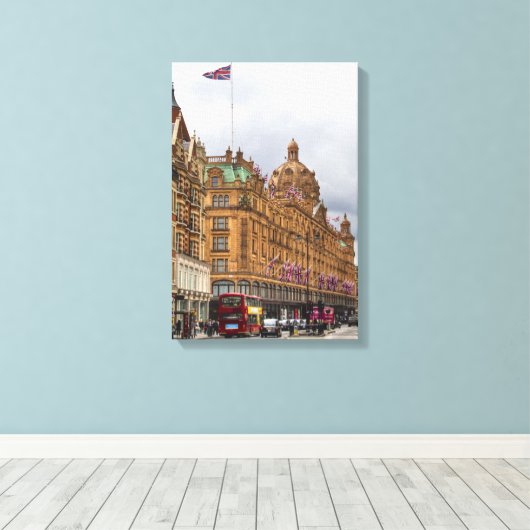 Harrods of Knightsbridge HDR Canvas Afdruk (Insitu (Houten vloer))
