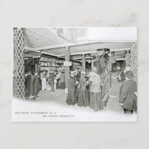 Harrods Provision Department, c.1901 Briefkaart