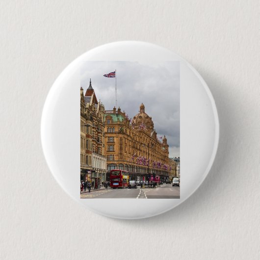 Harrods van Knightsbridge Ronde Button 5,7 Cm (Voorkant)