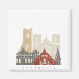 Harrogate skyline poster magneet
