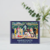 Harrogate Travel Poster Briefkaart (Staand voorkant)