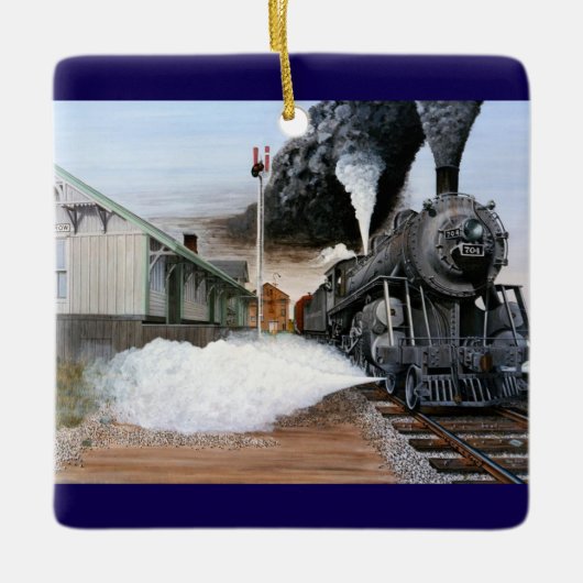 Harrow, ON Depot by Tom Rock Keramisch Ornament (Voorkant)