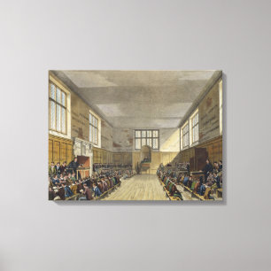Harrow School Room uit 'Geschiedenis van Harrow Sc Canvas Afdruk