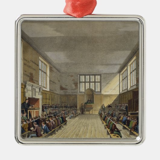 Harrow School Room uit 'Geschiedenis van Harrow Sc Metalen Ornament (Voorkant)
