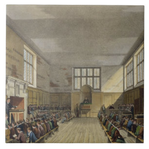 Harrow School Room uit 'Geschiedenis van Harrow Sc Tegeltje