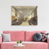 Harrow School Room uit 'History of Harrow School' Canvas Afdruk (Insitu (Woonkamer))