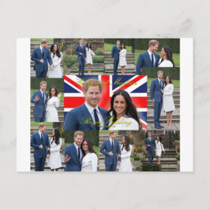 Harry and Meghan Royal Wedding Pro Photo Montage Briefkaart