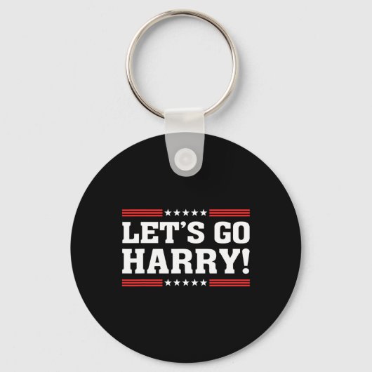 Harry B Funny Harris W Let's Go Harry 2024 Kamala Sleutelhanger (Voorkant)