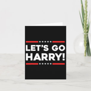 Harry B Funny Kamala Harris Tim W 2024 Let's Go Ha Kaart