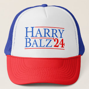 Harry Balz 2024 Harris Walz 2024 voor Mannen vrouw Trucker Pet