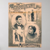 Harry & Bessie HOUDINI VAUDEVILLE Poster (Voorkant)
