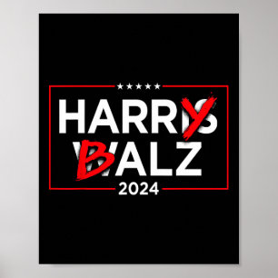 Harry Bheimer Kamala Harris en Tim Wheimer 2024 Poster