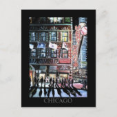 Harry Caray Chicago Art Randsom Art Briefkaart (Voorkant)