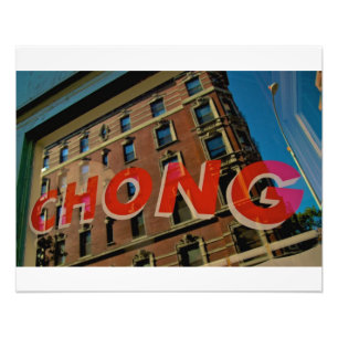 Harry Chong Chinese was-Greenwich Village NYC Foto Afdruk