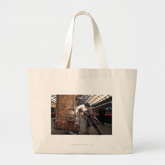 Harry en Hedwig PLATFORM 9 3/4™ Grote Tote Bag (Voorkant)
