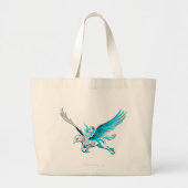 Harry en Hermione op een Hippogriff Grote Tote Bag (Voorkant)