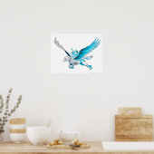 Harry en Hermione op een Hippogriff Poster (Keuken)