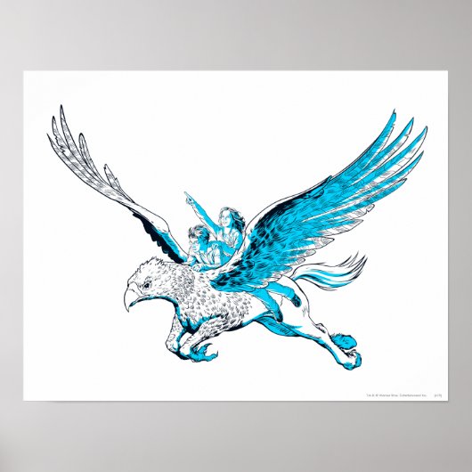 Harry en Hermione op een Hippogriff Poster (Voorkant)