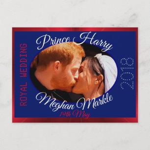 Harry en Meghan foto Koninklijke Trouwkus Briefkaart
