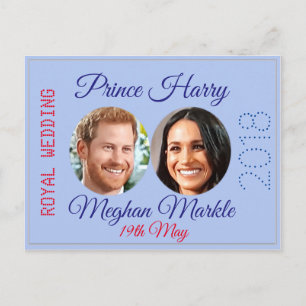 Harry en Meghan foto Royal Wedding briefkaart
