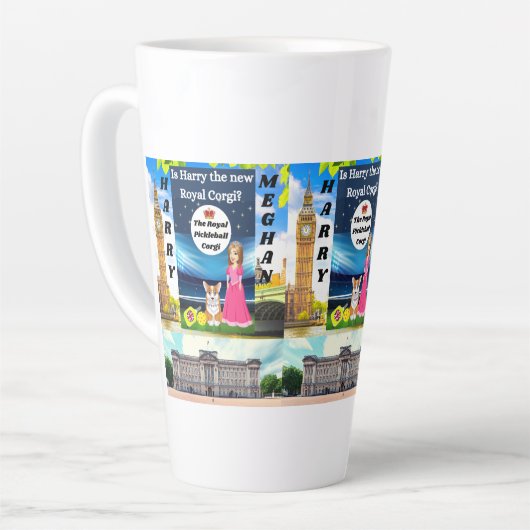 Harry en Meghan Funny Mug Latte Mok (Linkerhoek)