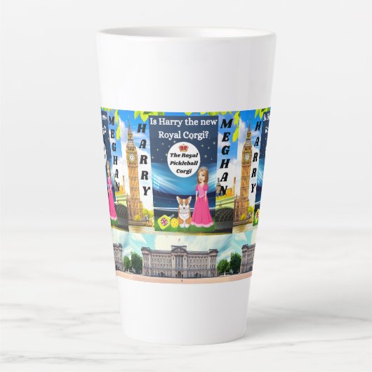 Harry en Meghan Funny Mug Latte Mok (Voorkant)