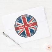 Harry en Meghan Koninklijke Bruiloft Ronde Sticker (Envelop)