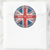 Harry en Meghan Koninklijke Bruiloft Ronde Sticker (Tas)