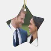 Harry en Meghan Markle Royal Wedding Keramisch Ornament (Links)